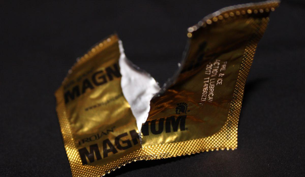 The wrapper of a condom, one of the many forms of contraception that should be taught about in school. Photo by Mabel Miller
