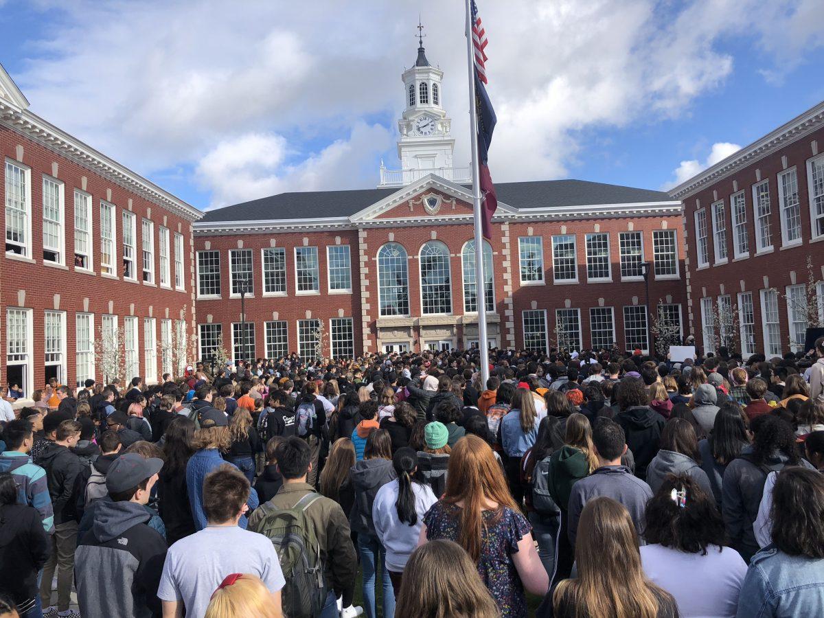 Hundreds walked out of Franklin on March 14, generally with consent from teachers and administrators. On April 20, another walkout will be held, unsanctioned by school officials.