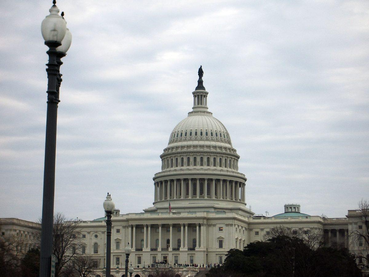 The face of the capitol building in Washington DC, which is home to the United States Congress. Photo by Peter Griffin.