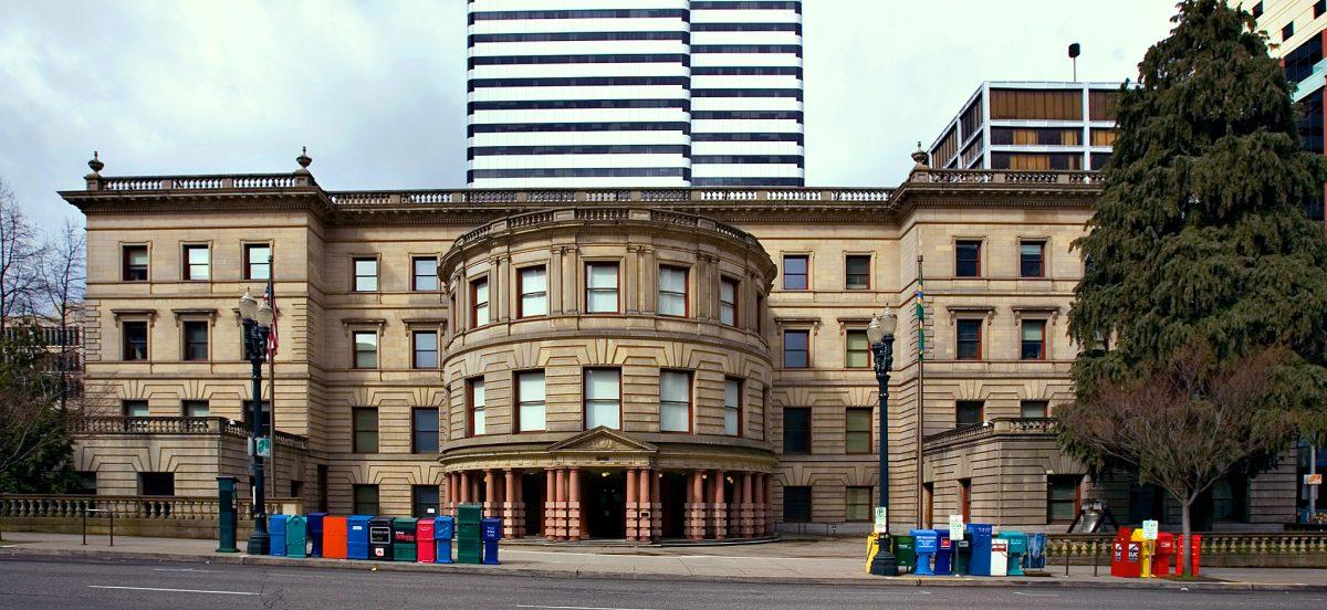 The front of Portland City Hall. The building is home to Portland’s local government, including the City Council. Photo via Wikimedia Commons.