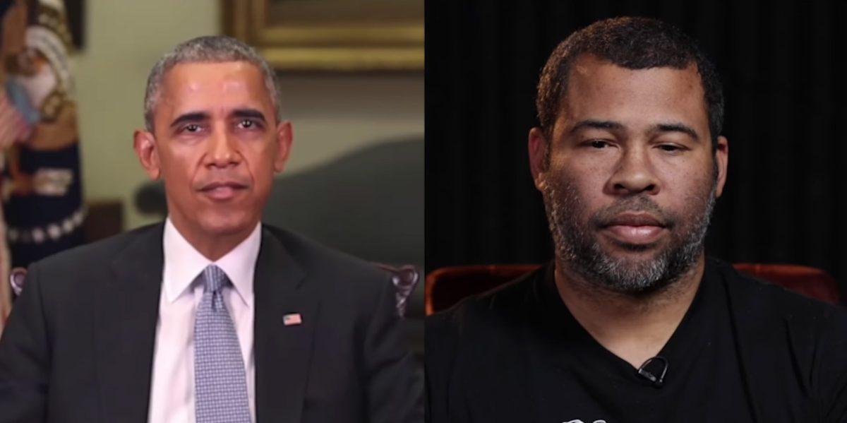 Jordan Peele voicing Barack Obama in a hyper realistic digital video called a deep fake.
Credit: BuzzFeed
