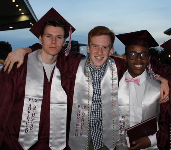 Graduates from the Class of 2017 sporting their coveted ASP stoles. A stole and a sweatshirt earned senior year are two big motivators that will keep students in the program for four years. Picture Credit to Delaney Griffin.