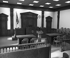 41432451 - 3d render of court room