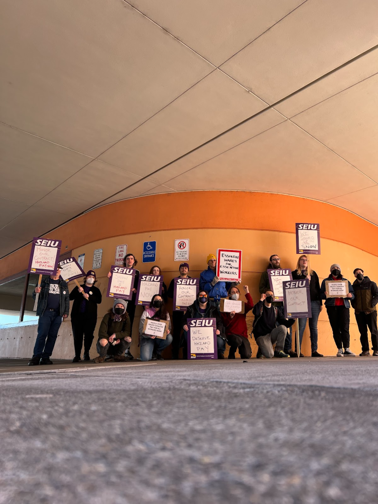 ‘No Pay? No Way!”: PPS Custodial and Nutrition Service Workers Rally for Hazard Pay