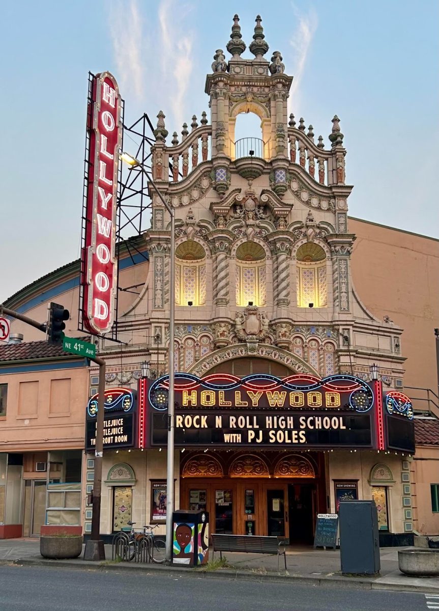 The Hollywood Theatre is located at 4122 NE Sandy Blvd. The theater is often admired for its vintage look and how it has been masterfully taken care of since the 1920s. Photo by Grace Jones.