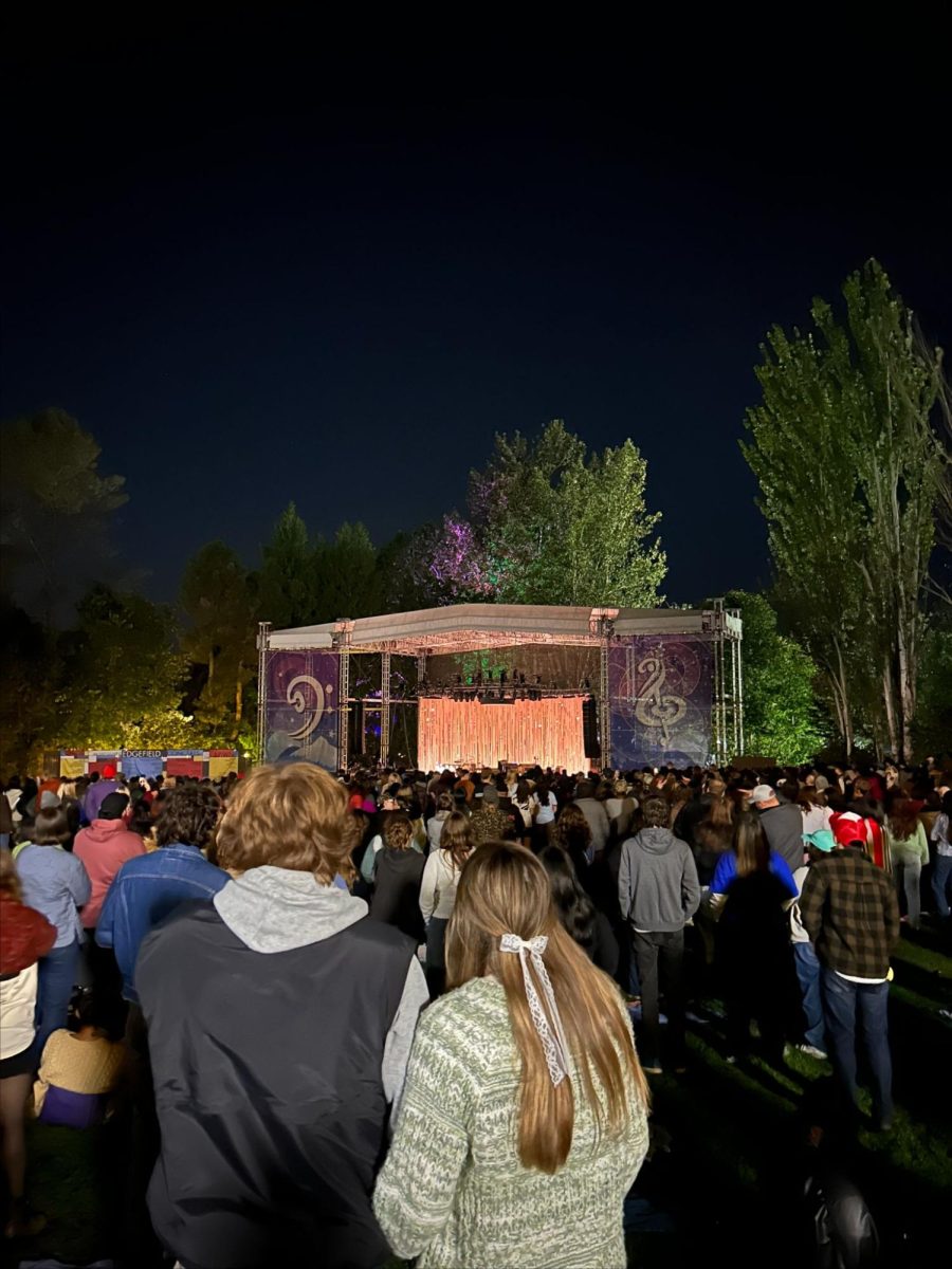 The view of the McMenamins Edgefield stage where Clairo performed a concert for her “Charm” Tour. Clairo, an alternative singer who became popular in the late 2010s, brought a lovely concert to her Oregonian fans on Oct. 9, 2024.