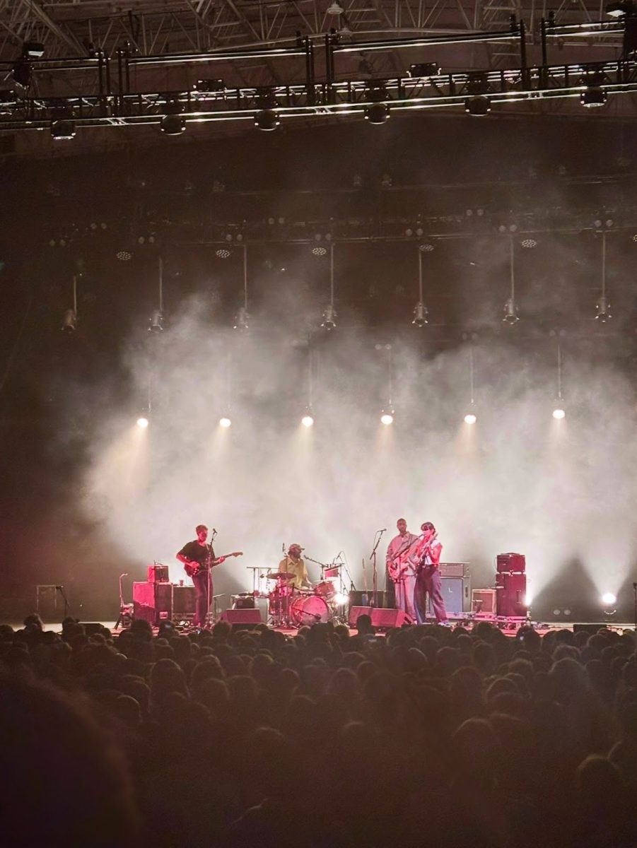 Big Thief performing at Edgefield Amphitheater on their Somersault Slide 360 Tour. Big Thief is currently on tour following the release of their sixth album, “Double Infinity.” Photo by Hailey Adalean. 