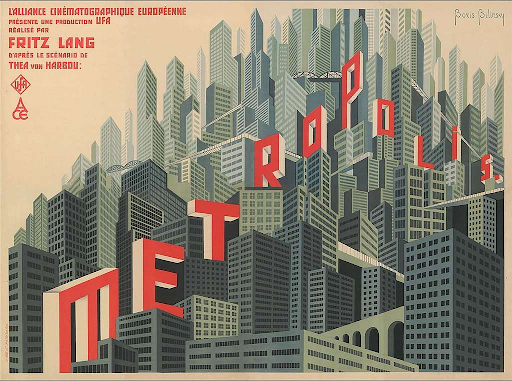 The poster for the 1927 movie “Metropolis.” Despite its age, the film is widely recognized for its cinematography, and is available on several streaming services. Photo via Picryl.