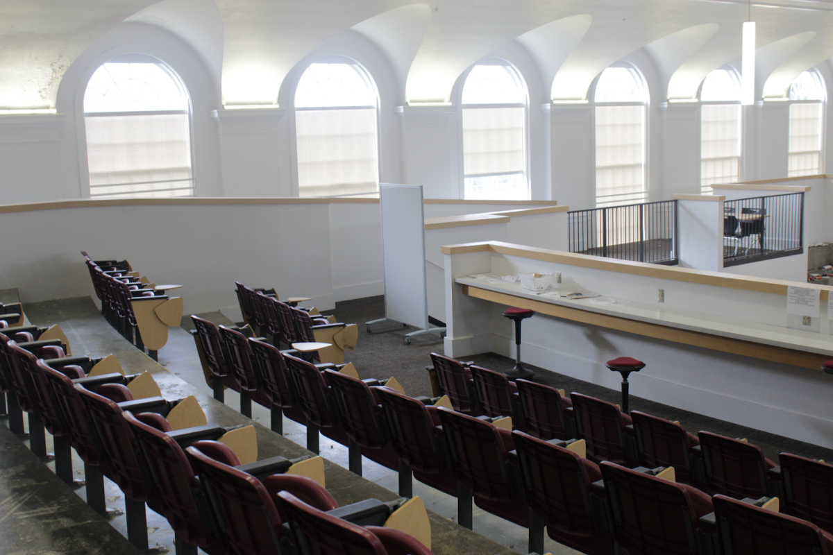 Franklin’s study hall space, empty. Starting next school year, Study Hall, valedictorian, and honors designation will be changed across the district. Photo by Norah Dobrot.